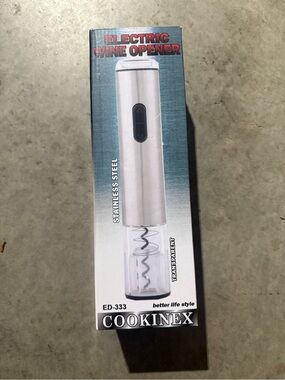 Cookinex Electric Wine Opener Stainless Steel And Transparent